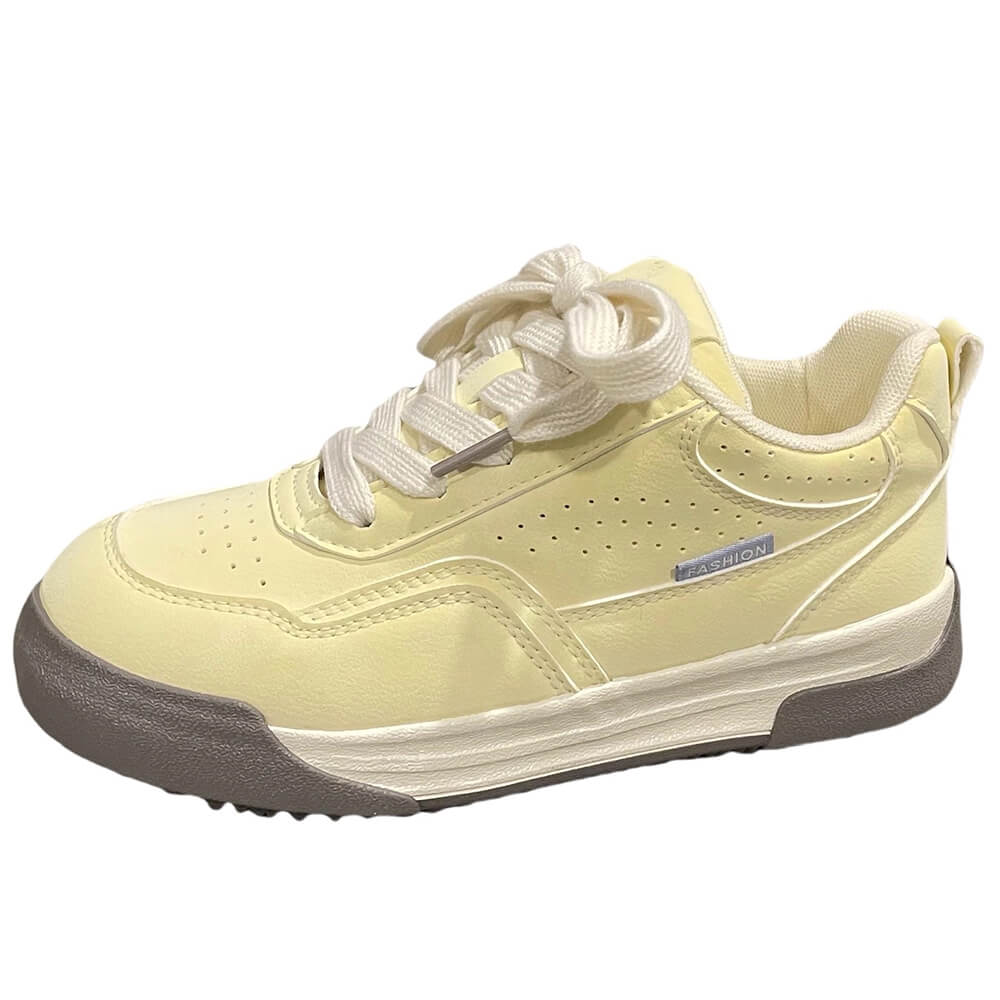 VILZSTUDIOS Stylish soft yellow aesthetic sneakers