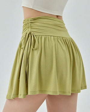 VILZSTUDIOS Green tennis skirt with bows at the waist
