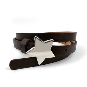 VILZSTUDIOS Stylish sleek belt with a star buckle