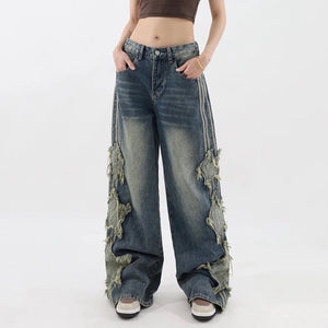 VILZSTUDIOS Men's denim jeans with side stripe design