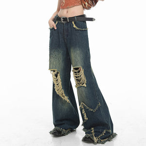 VILZSTUDIOS Stylish ripped jeans for streetwear fashion