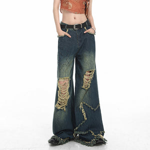 VILZSTUDIOS Stylish ripped jeans for streetwear fashion
