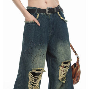 VILZSTUDIOS Stylish ripped jeans for streetwear fashion