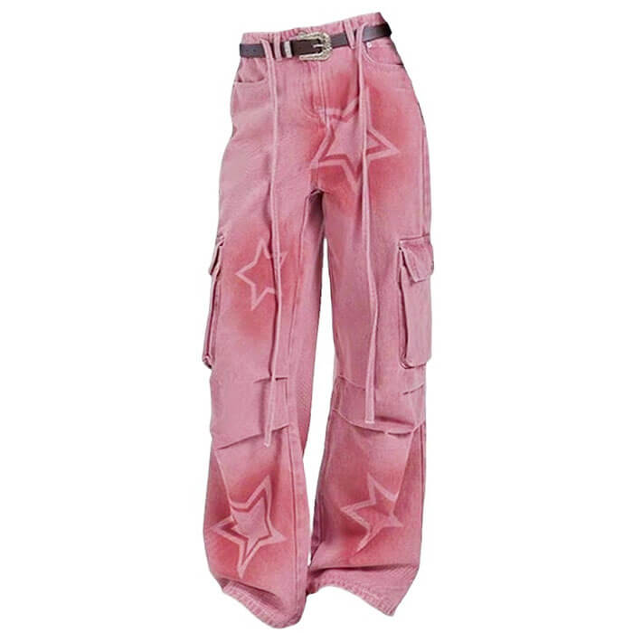 VILZSTUDIOS Denim jeans with graffiti design for streetwear fashion