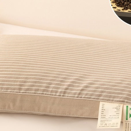 Stripe And Check Bed Pillow