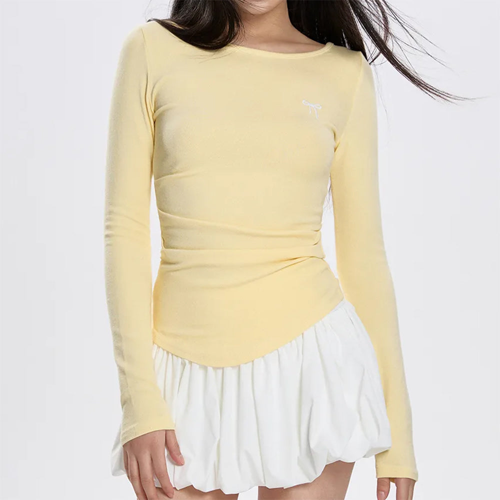 VILZSTUDIOS Soft yellow long sleeve top