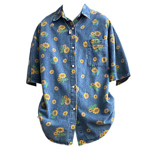 VILZSTUDIOS Denim shirt for casual streetwear style