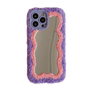 VILZSTUDIOS Stylish textured patchwork iPhone case