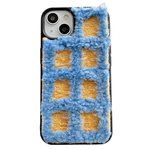 VILZSTUDIOS Stylish textured plaid iPhone case