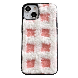 VILZSTUDIOS Stylish textured plaid iPhone case