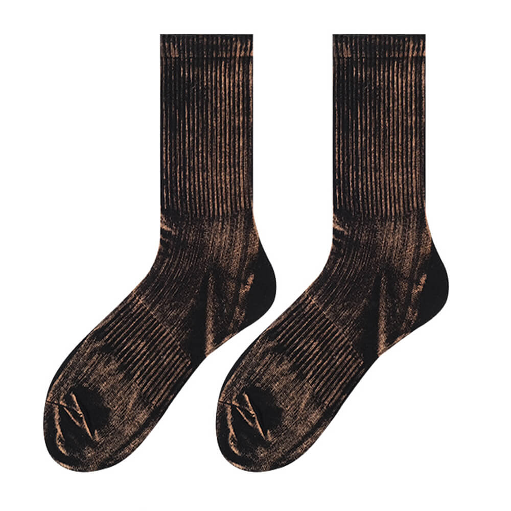 VILZSTUDIOS Stylish tie-dye textured socks for streetwear fashion