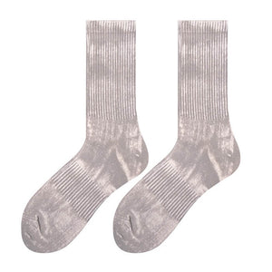 VILZSTUDIOS Stylish tie-dye textured socks for streetwear fashion