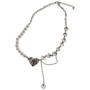 VILZSTUDIOS Aesthetic pearl chain necklace for unique styles
