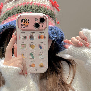 VILZSTUDIOS Stylish iPhone case featuring a 2024 calendar design