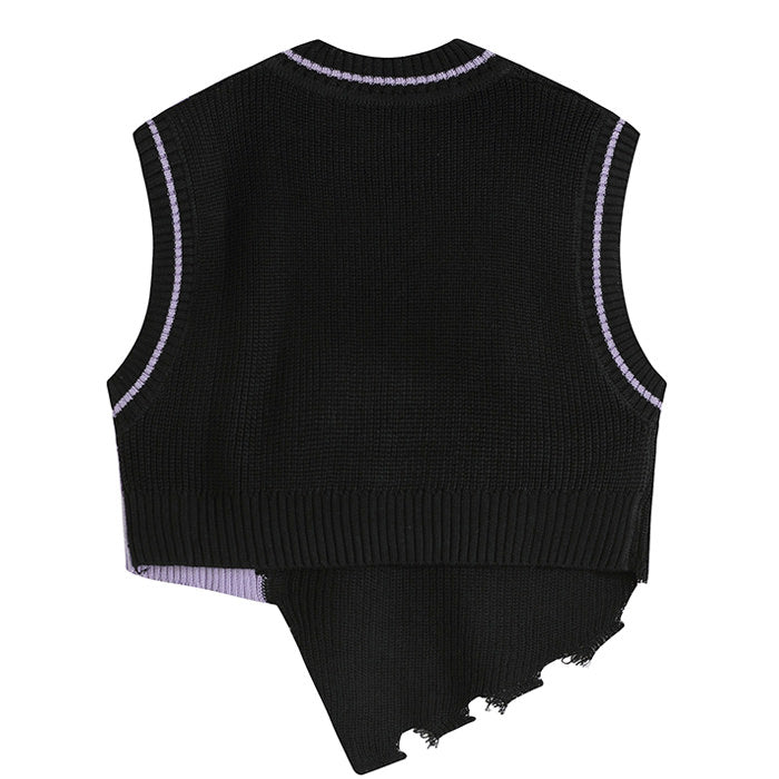 VILZSTUDIOS Stylish knit vest suitable for streetwear