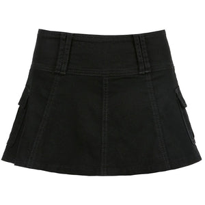 VILZSTUDIOS Textured mini skirt for streetwear fashion