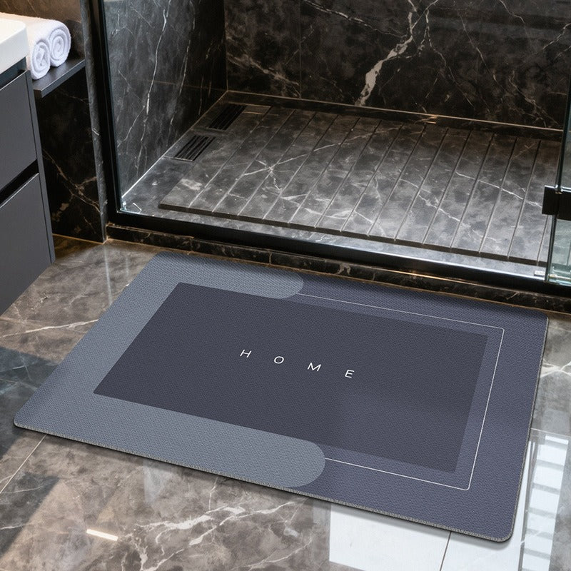 Two-Tone Border Bath Mat