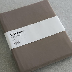 VILZSTUDIOS two-tone solid-color reversible bed sheet with neat edge stitching