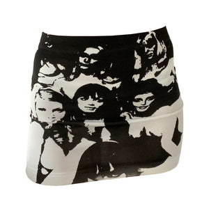 VILZSTUDIOS Aesthetic print skirt for urban fashion
