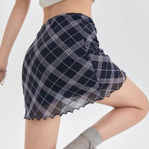 VILZSTUDIOS Fashionable checkered mini skirt from VILZSTUDIOS