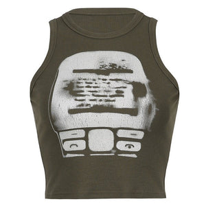 VILZSTUDIOS Ribbed crop top for streetwear fashion