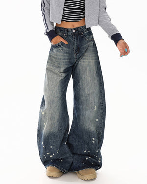 VILZSTUDIOS Ripped baggy jeans for streetwear fashion