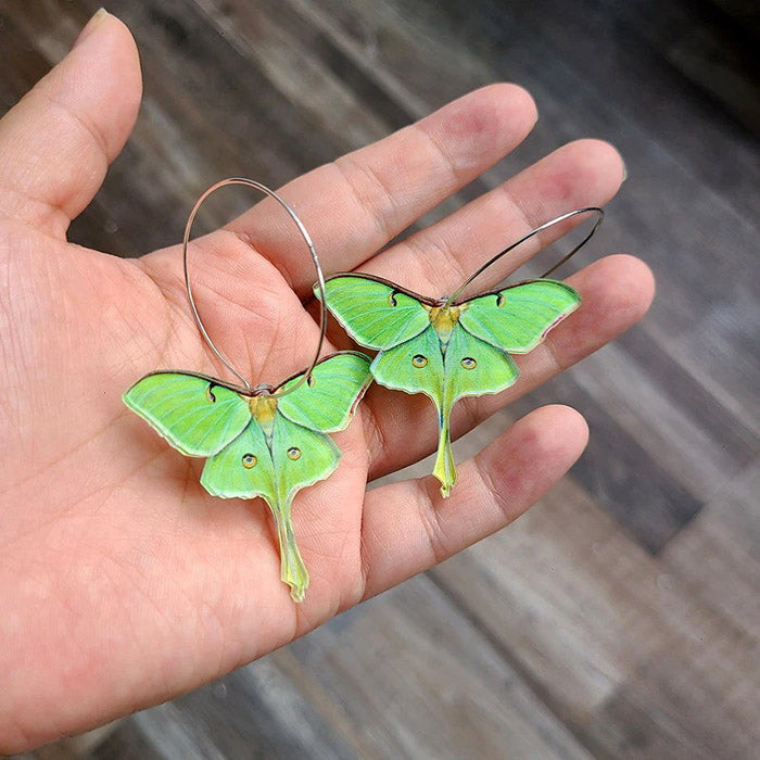 VILZSTUDIOS Vibrant green butterfly earrings for stylish accessorizing