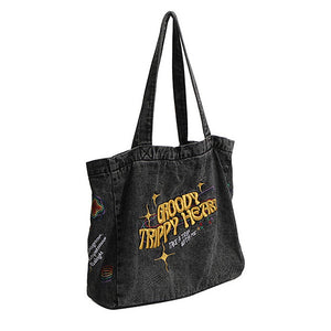 VILZSTUDIOS Trendy denim bag with heart design