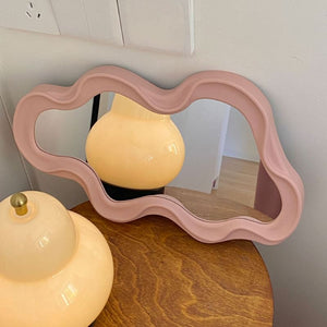 VILZSTUDIOS Stylish wavy asymmetrical mirror for home decor