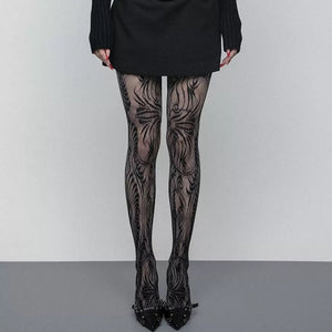VILZSTUDIOS Geometric pattern tights for stylish legwear