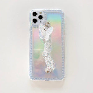VILZSTUDIOS Whimsical Butterfly Chain Phone Case for iPhone