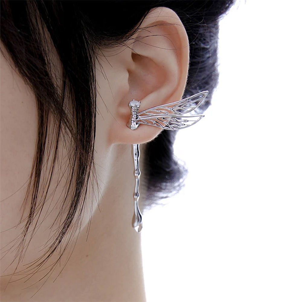 VILZSTUDIOS Whimsical dragonfly wing earring