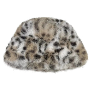 VILZSTUDIOS Cozy bucket hat with animal print design