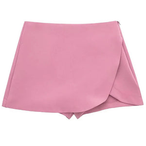VILZSTUDIOS Asymmetrical mini skort with hidden shorts for comfort