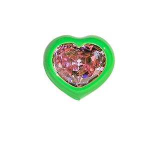 VILZSTUDIOS Adjustable heart ring in a bold Y2K style
