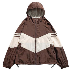 VILZSTUDIOS Brown oversized bomber jacket for streetwear fashion