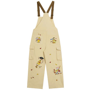VILZSTUDIOS Y2K-inspired embroidered cargo overalls for casual streetwear