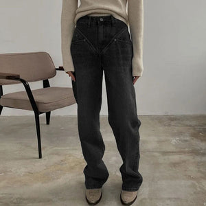 VILZSTUDIOS Stylish wide leg jeans for streetwear fashion