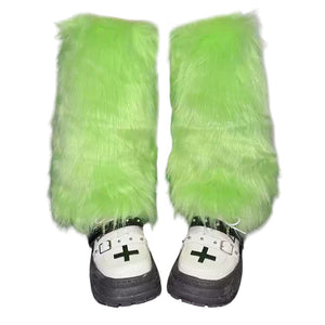 VILZSTUDIOS Cozy leg warmers made of faux fur