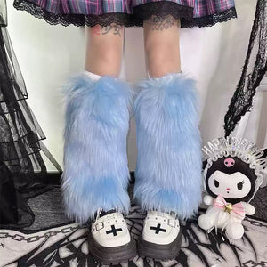 VILZSTUDIOS Cozy leg warmers made of faux fur