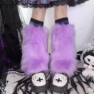 VILZSTUDIOS Cozy leg warmers made of faux fur