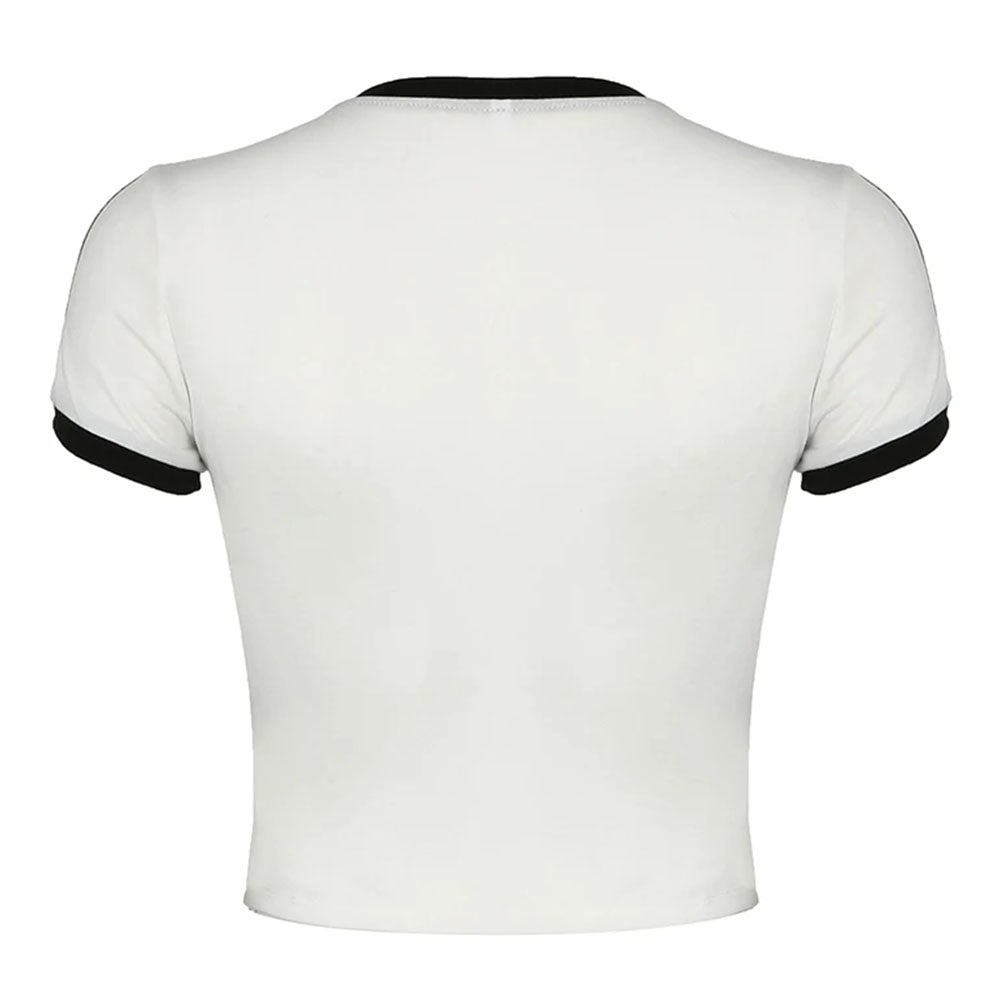 VILZSTUDIOS Y2K crop top with bow embroidery design
