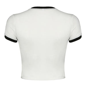 VILZSTUDIOS Y2K crop top with bow embroidery design