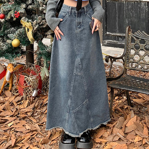 VILZSTUDIOS Y2K denim long skirt from VILZSTUDIOS