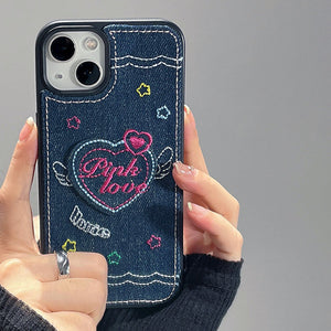 VILZSTUDIOS Trendy denim phone case for stylish protection