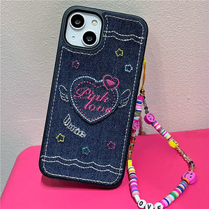 VILZSTUDIOS Trendy denim phone case for stylish protection