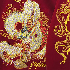 VILZSTUDIOS Y2K dragon embroidered bomber jacket