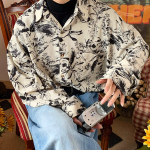 VILZSTUDIOS Y2K floral print oversized shirt