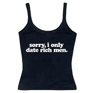 VILZSTUDIOS Y2K graphic cami tank top with statement text