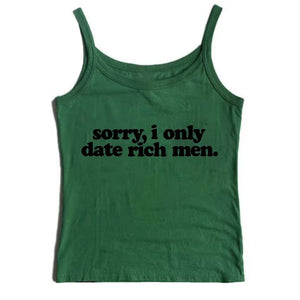 VILZSTUDIOS Y2K graphic cami tank top with statement text